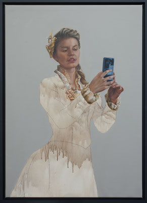 Katherina 2, 2022, Öl auf Leinen 85x60cm,