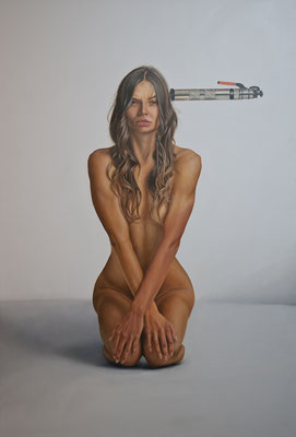 Amalia 1, 2020, Acryl, Öl auf Leinen 190x130cm, 