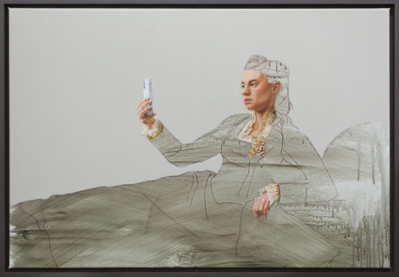 Katherina 1, 2022, Öl auf Leinen 60x50cm, 