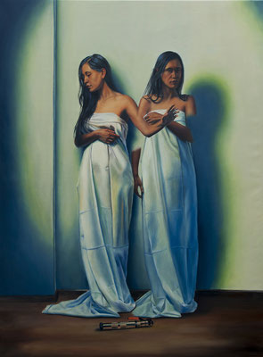 Gloria #2, 2020, Acryl, Öl auf Leinen 190x140cm, 9500€