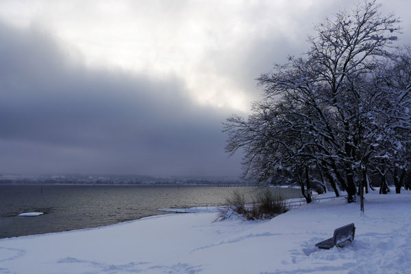 Eine Winterfront zieht auf.