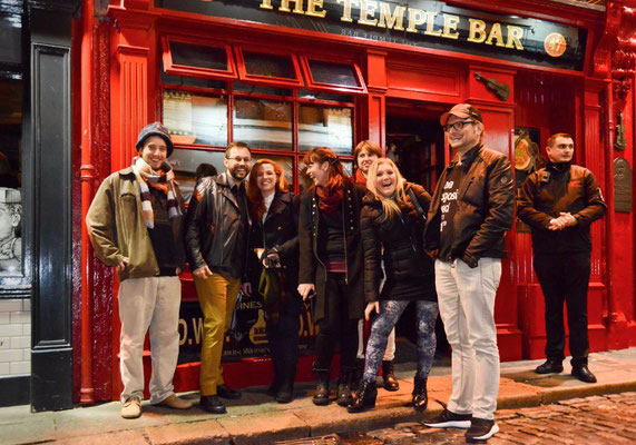 Testing the beer n the center of Dublin