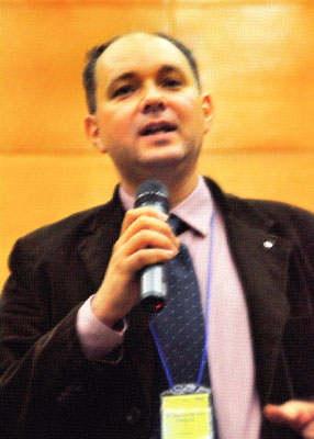 Marius Crisan speaking at the BBEC Conference