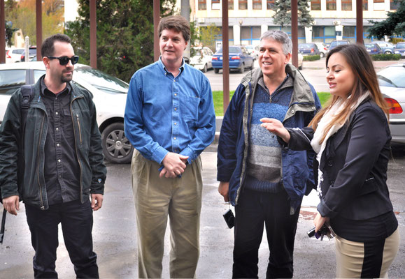 Promotional tour for the planned Dracula Travel Guide, Bistritz, Nov. 2013