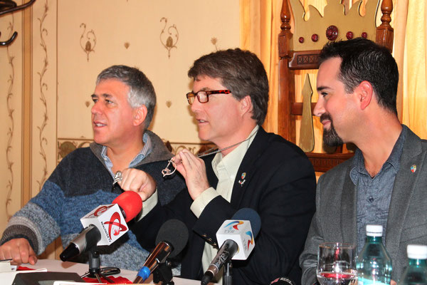 Promotional tour for the planned Dracula Travel Guide, Hotel Castel Dracula, Nov. 2013
