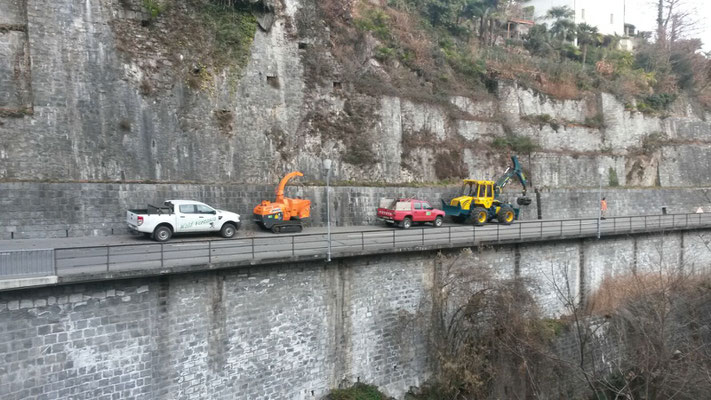 Taglio strada cantonale, Brione sopra Minusio 