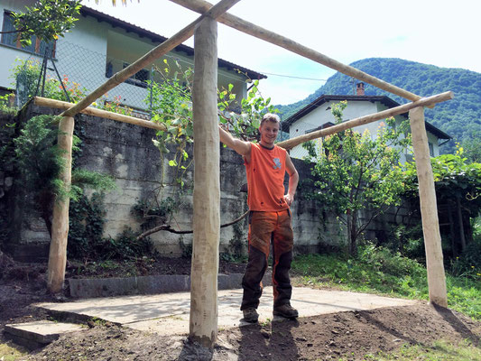 Pergola in castagno, Vogorno