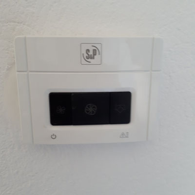 bediening ventilatie