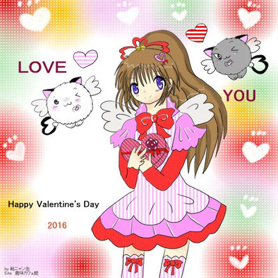 happy　Valentine　2016 <p>2016年2月14日更新　Azpainter2使用