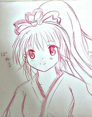 色鉛筆で描いたぱねる<P>2022年11月15日更新<P>アナログ色鉛筆使用