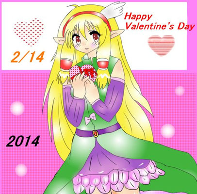 バレンタインモードなヘレン　2014年2月15日更新アップ　AzPainter2使用