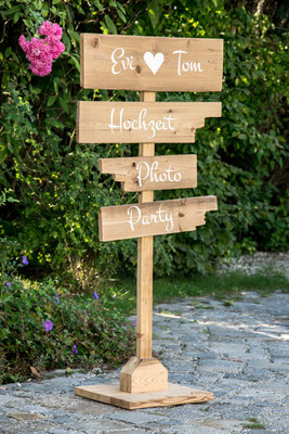 Wegweiser Hochzeit