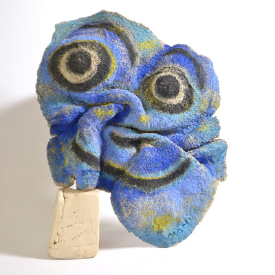 thinking blue, 46x36x8 cm