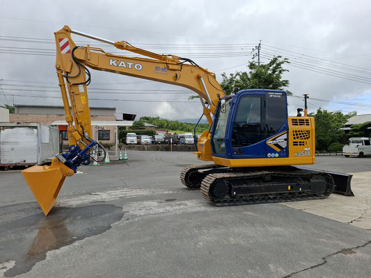 HD514MR-7 共用配管　クレーン仕様　3Ｄ-ＭＧ　チルトアタッチメント付マシンガイダンス機　Topcon　3Dxi MG-6