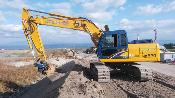 HD820-6　共用配管　3D-MG　マシンガイダンス機　Topcon　3Dxi MG-4