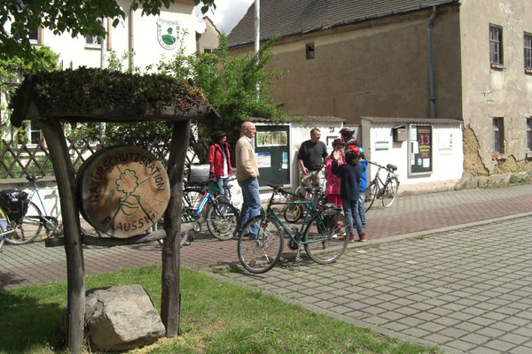 Start der Radtour war die Naturschutzstation in Plaußig.