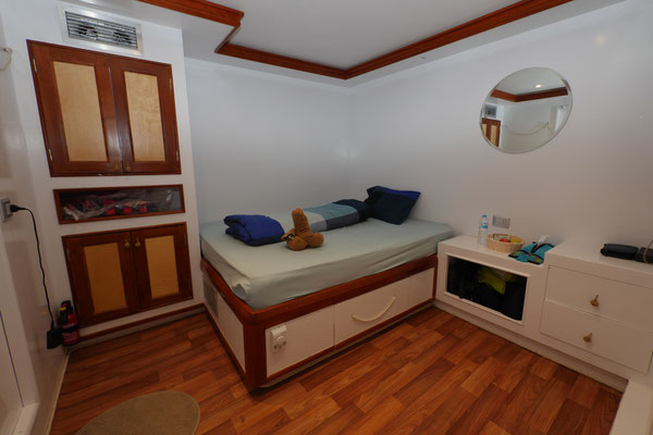 Kabine Oberdeck mit Doppelbett
