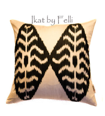 IKATbyFelli.com - Ikat Kissen Seide Samt Pillow