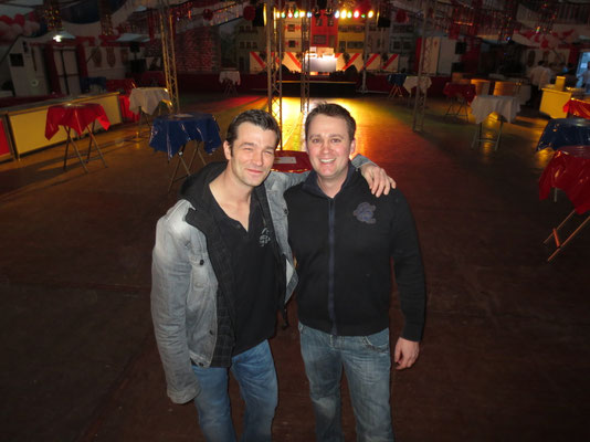 DJ Sven beim Soundcheck mit Achim Petry