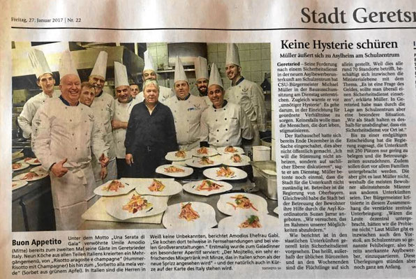 Una Serata di Gala in Geretsried mit 9 italienischen Köchen