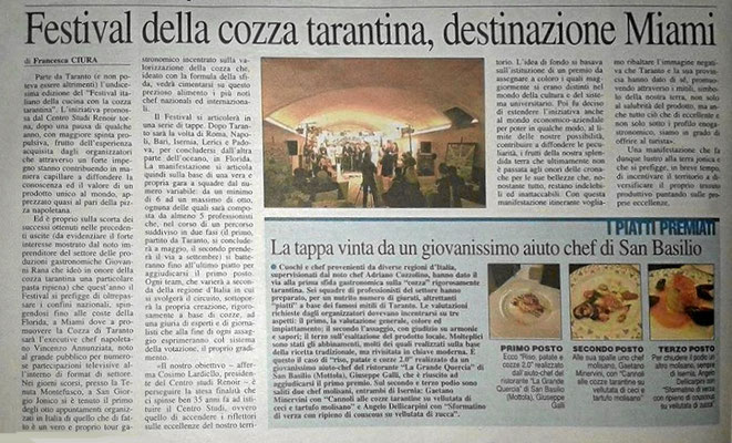 Giornale il quotidano Puglia 2016 