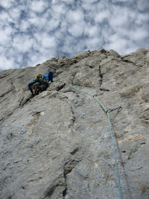 ein schöner Riss in der 4. Seillänge