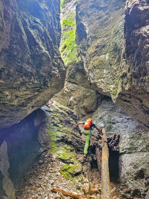 die Klamm nach dem 3 Meter Wandl (1+)