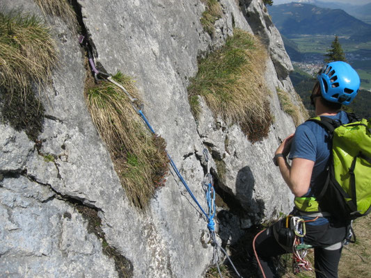 am Einstieg zur Route