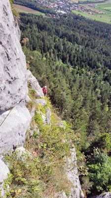 Am Ende der 3. Seillänge