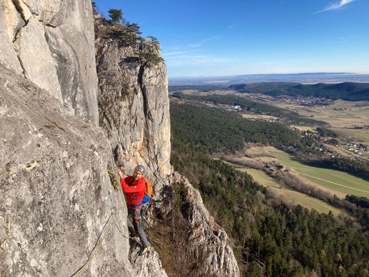 am Ende der 5. Seillänge