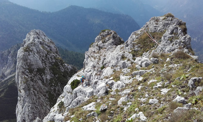 4. Seillänge, wirkt hier flacher