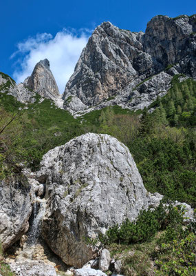 Blick zur Südwand der Vetta Bella