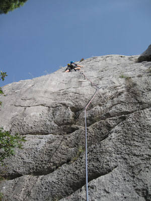 im Klettergarten Brela