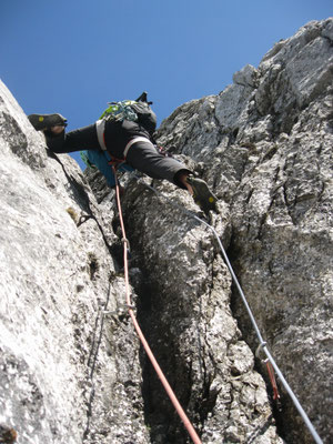 4. Seillänge, zweite Schlüsselseillänge