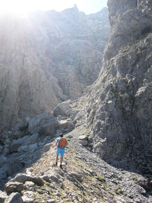 am Beginn der Schlucht