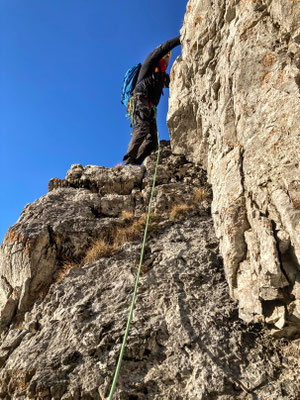 auf der Zinkenrampe, 5. Seillänge