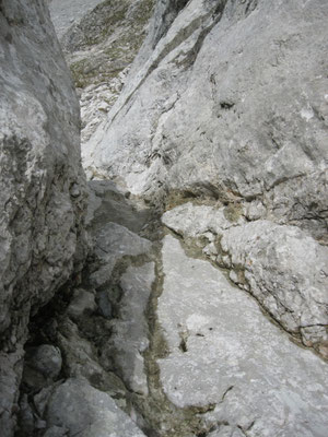 die glattgeschliffene Kaminschlucht