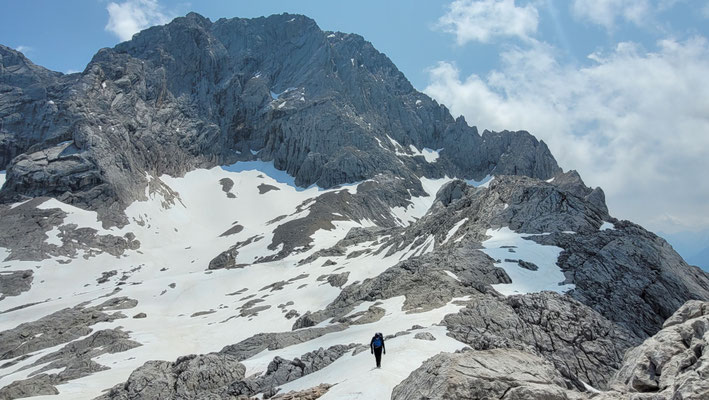kurz vor dem Einstieg, Blick zurück zum Torstein