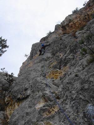 in der 2. Seillänge