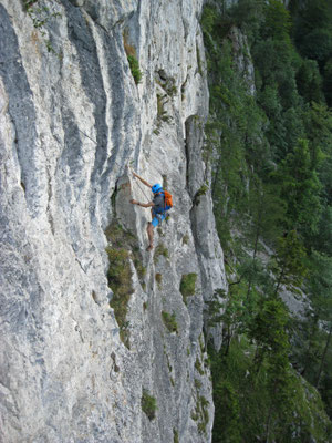 in der ersten Hangelstelle
