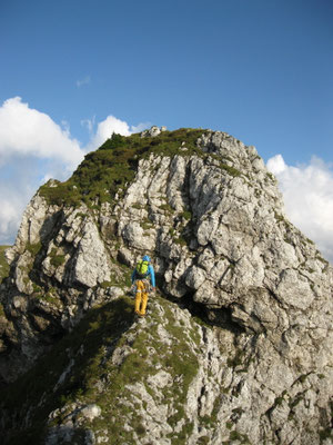 1+ Schrofen zum Hauptkamm der Kaltmauer