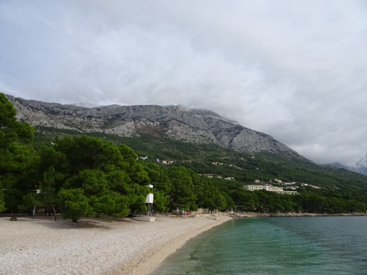 am Strand Punta Rata in Brela