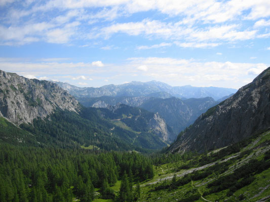 Blick vom Lamingsattel zur Jassing