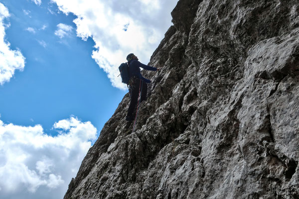 Beginn der 2. Seillänge