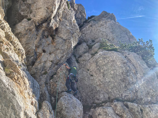 recht alpiner Beginn, 1.Sl
