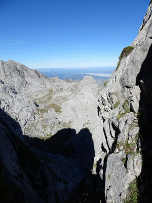 in der Scharte hat man einen guten Blick zum Porru Llagu