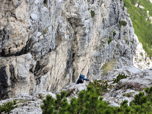 am Ende der 3. Seillänge