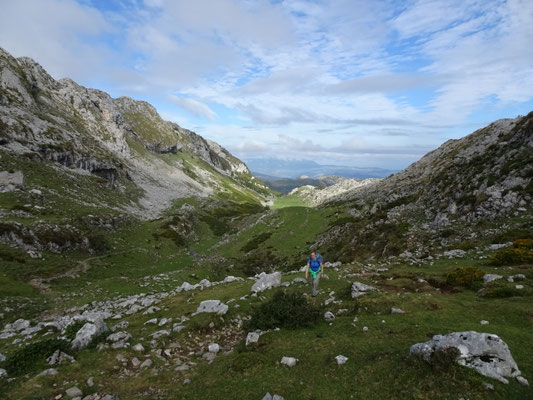 angenehmes, sanft ansteigendes Wandergelände