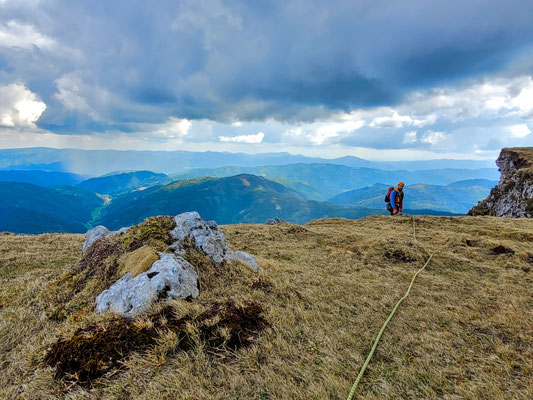 am Veitsch-Plateau angekommen, Ende 13. Sl