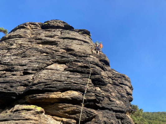 die Seillänge auf den Narrenturm